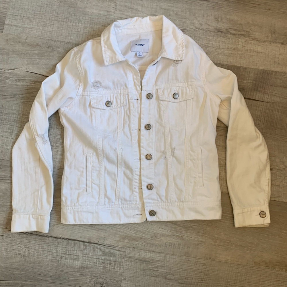 Kids White old navy Jean jacket